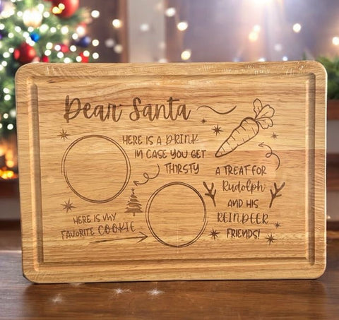 Santa's Milk & Cookies Tray